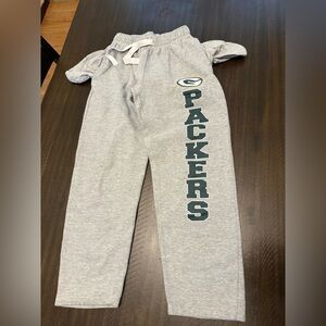 NFL Gray Green Bay Packers Logo Sweatpants